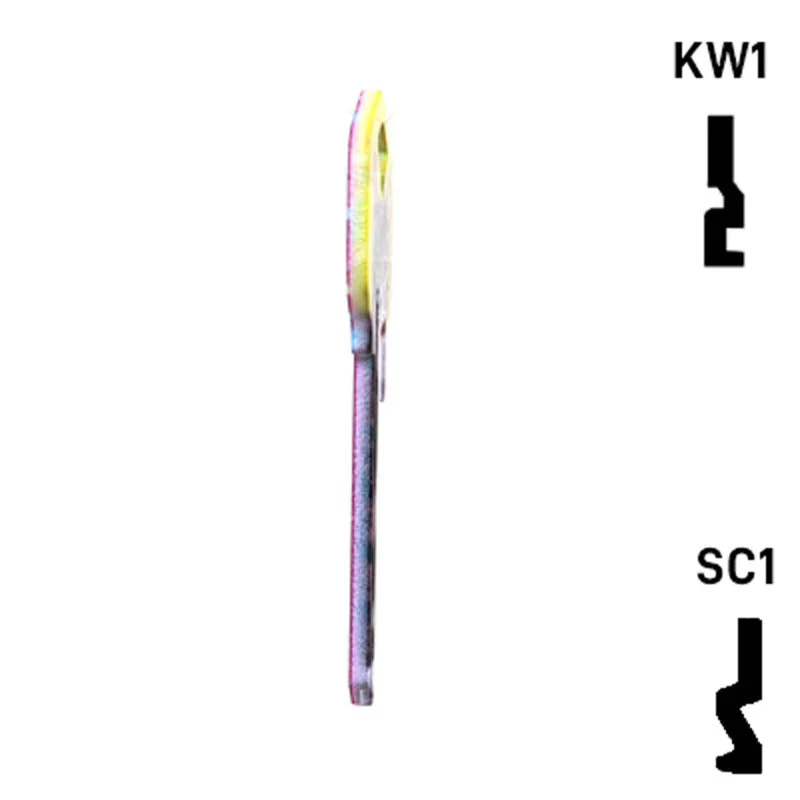 Happy Keys- Silver Tabby Key (Choose Keyway) - Image 7
