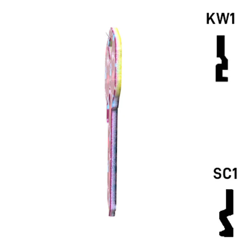 Happy Keys- Silver Tabby Key (Choose Keyway) - Image 8
