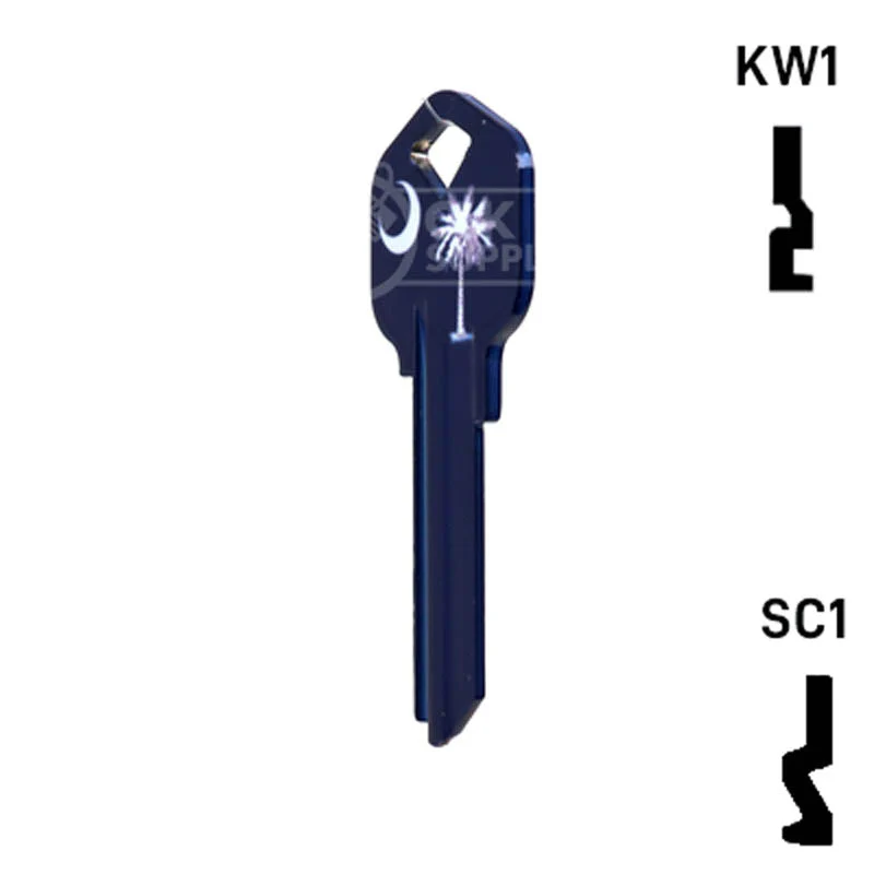 Happy Keys- South Carolina Flag SC1 Key (Choose Keyway) - Image 10