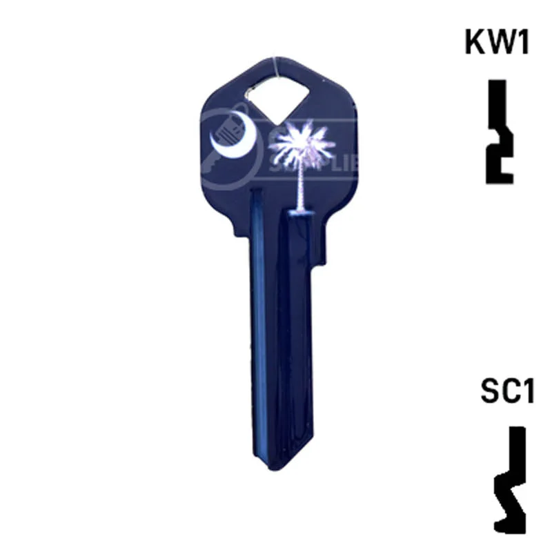 Happy Keys- South Carolina Flag SC1 Key (Choose Keyway) - Image 13