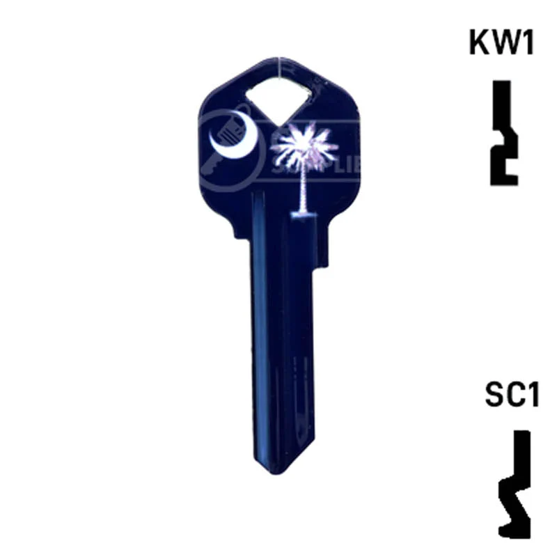 Happy Keys- South Carolina Flag SC1 Key (Choose Keyway) - Image 14