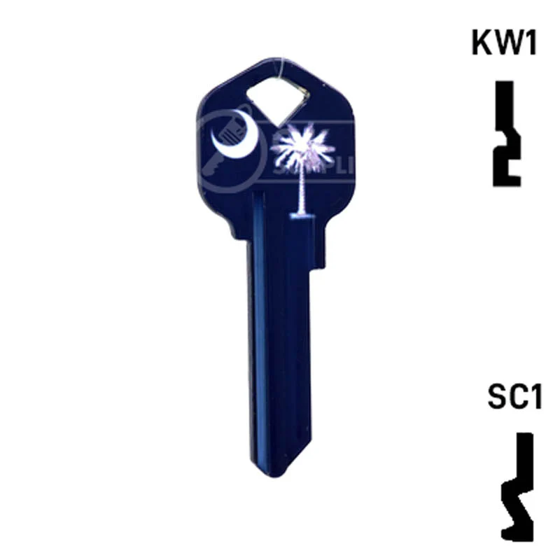 Happy Keys- South Carolina Flag SC1 Key (Choose Keyway) - Image 15