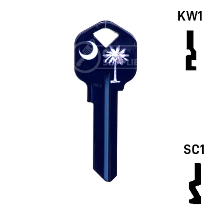 Happy Keys- South Carolina Flag SC1 Key (Choose Keyway) - Image 2