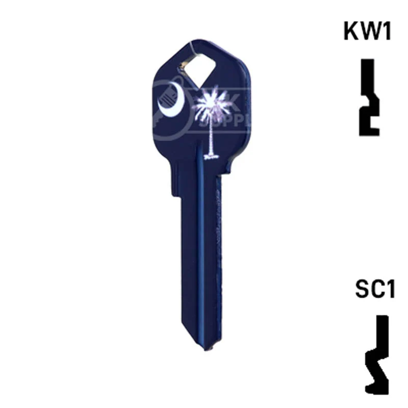 Happy Keys- South Carolina Flag SC1 Key (Choose Keyway) - Image 23