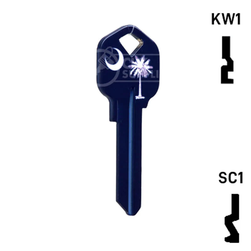 Happy Keys- South Carolina Flag SC1 Key (Choose Keyway) - Image 4