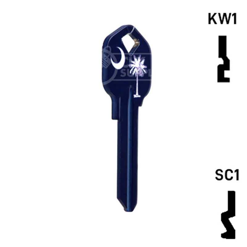Happy Keys- South Carolina Flag SC1 Key (Choose Keyway) - Image 5