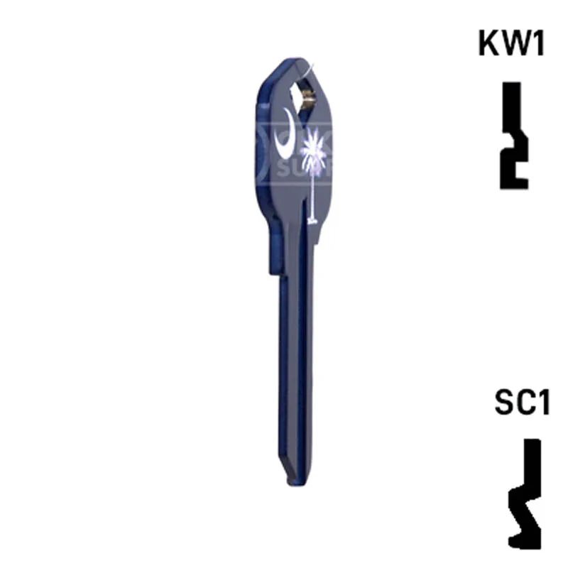 Happy Keys- South Carolina Flag SC1 Key (Choose Keyway) - Image 6