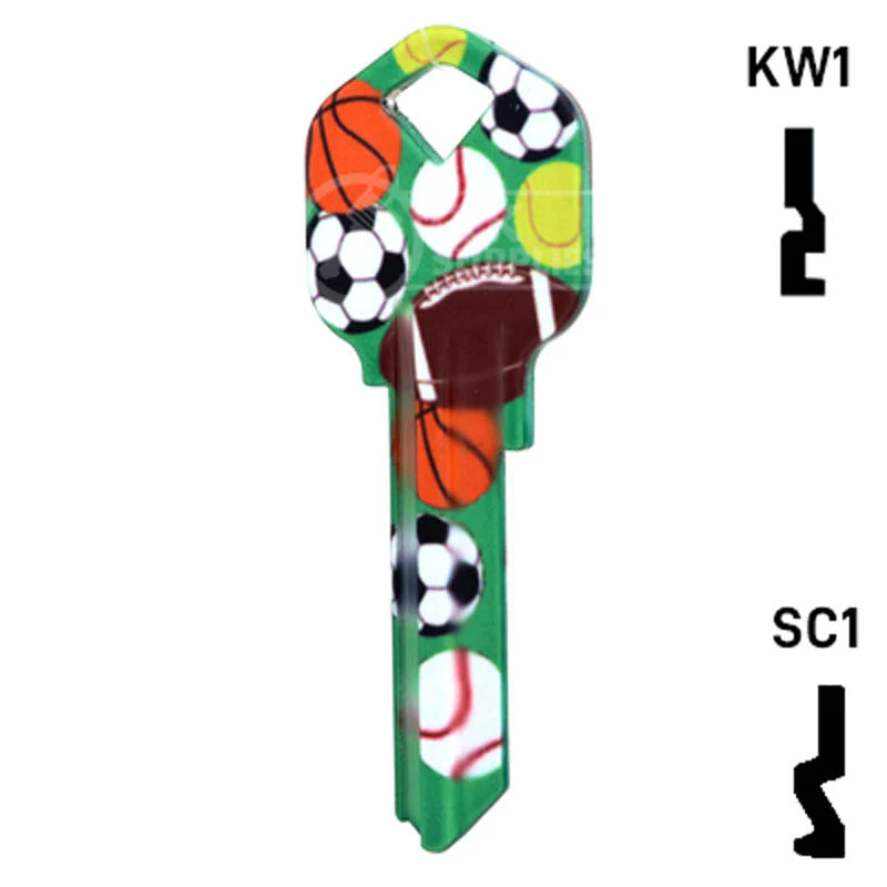 Happy Keys- Sports Key (Choose Keyway) - Image 12