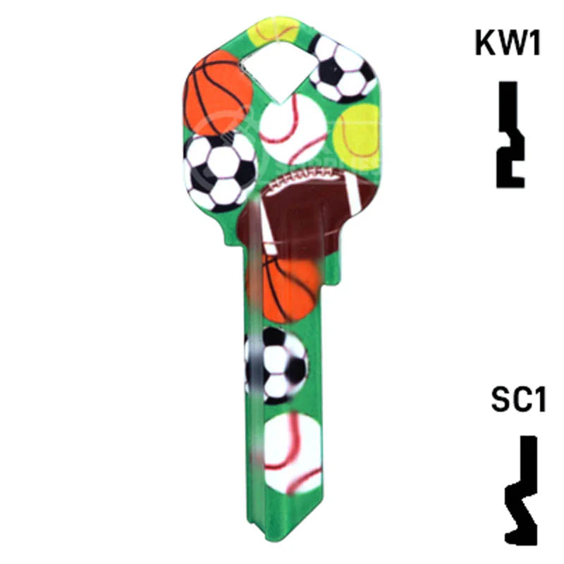 Happy Keys- Sports Key (Choose Keyway) - Image 13