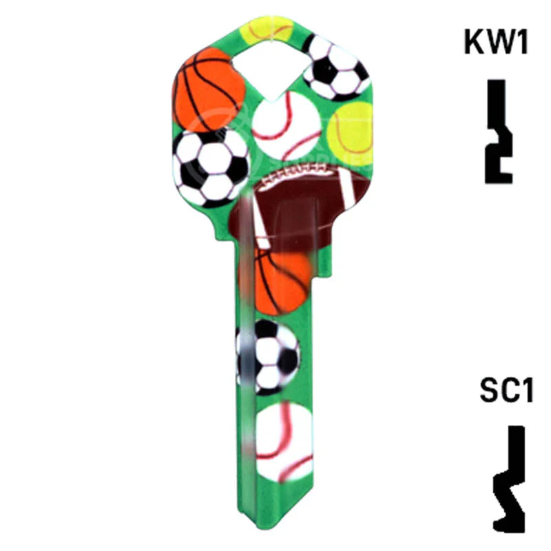 Happy Keys- Sports Key (Choose Keyway) - Image 14