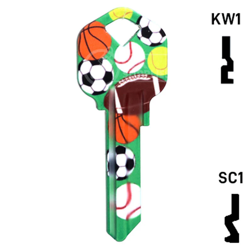 Happy Keys- Sports Key (Choose Keyway) - Image 15