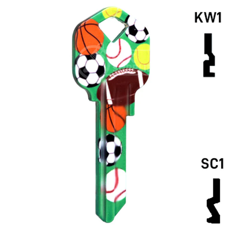 Happy Keys- Sports Key (Choose Keyway) - Image 16