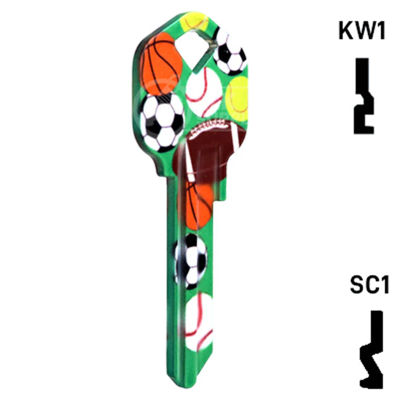 Happy Keys- Sports Key (Choose Keyway) - Image 17