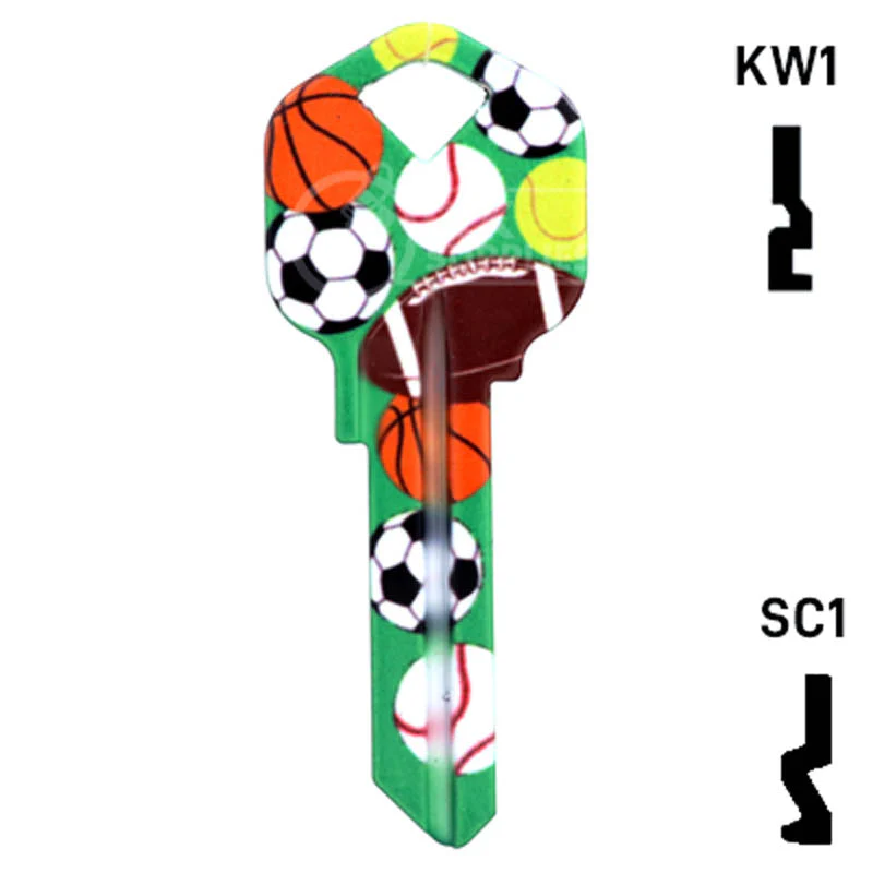 Happy Keys- Sports Key (Choose Keyway) - Image 2