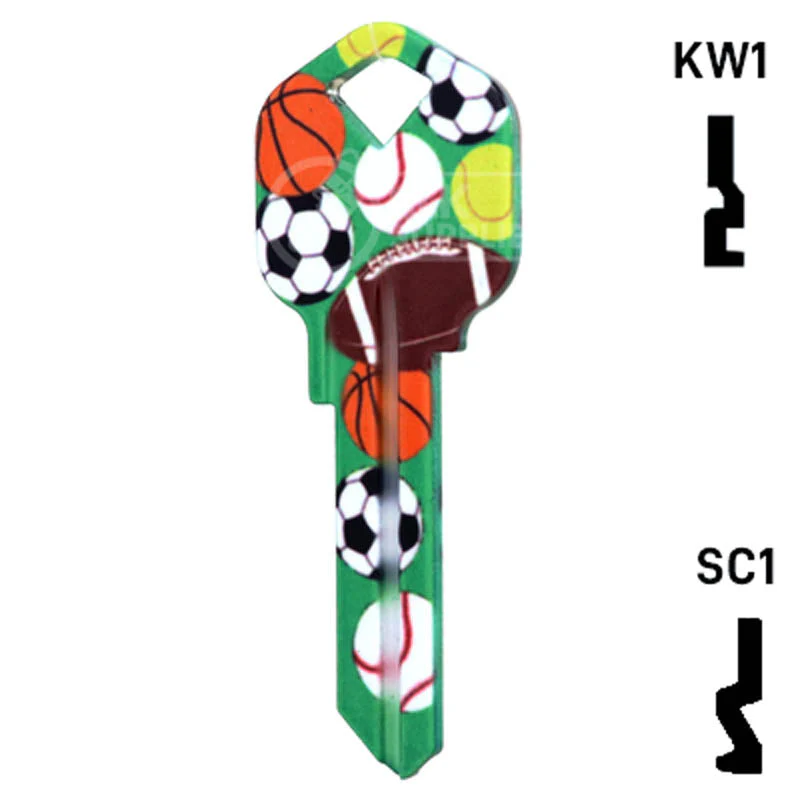 Happy Keys- Sports Key (Choose Keyway) - Image 24