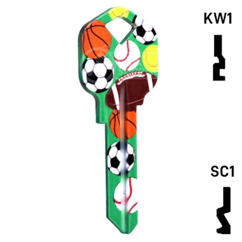 Happy Keys- Sports Key (Choose Keyway) - Image 4