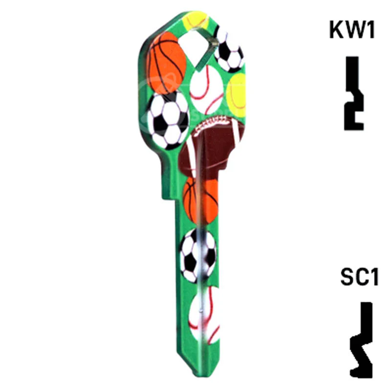 Happy Keys- Sports Key (Choose Keyway) - Image 5