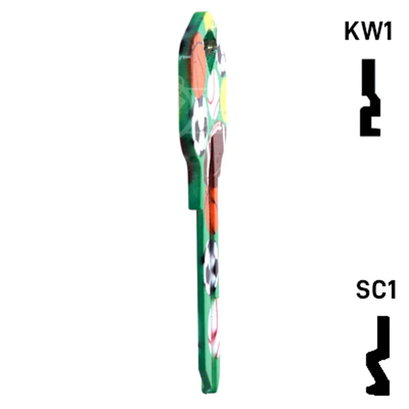 Happy Keys- Sports Key (Choose Keyway) - Image 7