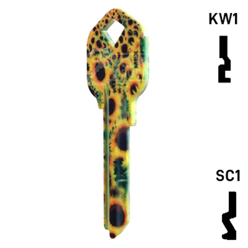 Happy Keys- Sunflowers Key (Choose Keyway) - Image 10
