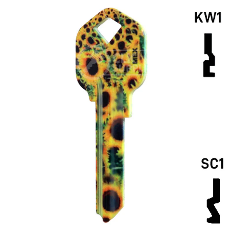 Happy Keys- Sunflowers Key (Choose Keyway) - Image 11