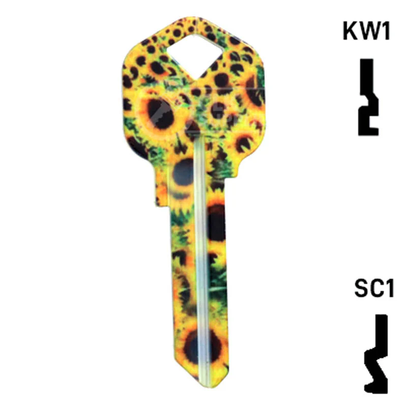 Happy Keys- Sunflowers Key (Choose Keyway) - Image 2