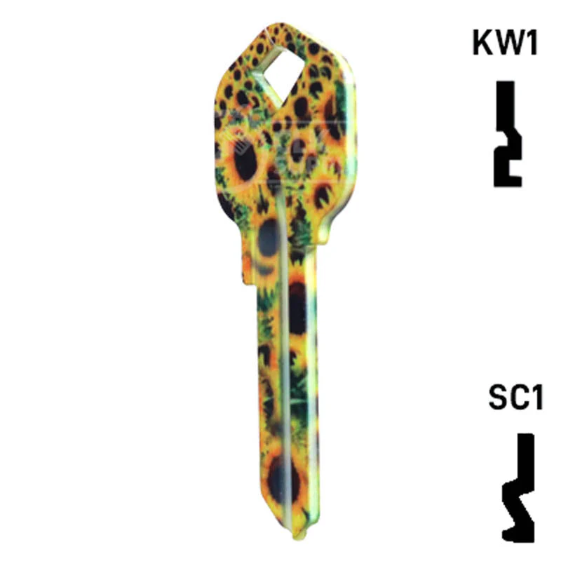 Happy Keys- Sunflowers Key (Choose Keyway) - Image 22