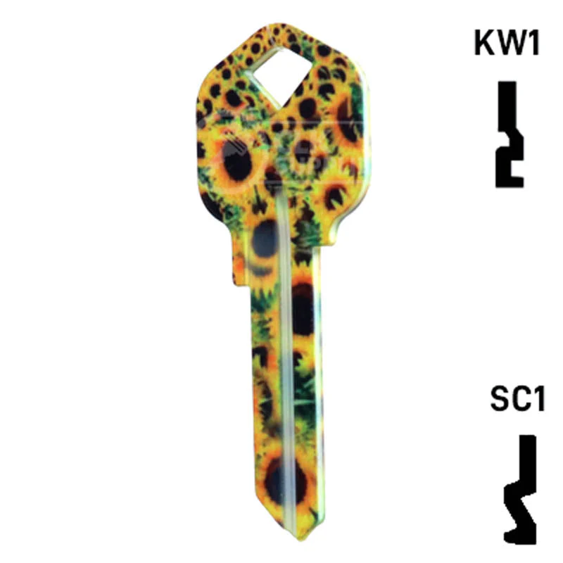 Happy Keys- Sunflowers Key (Choose Keyway) - Image 23