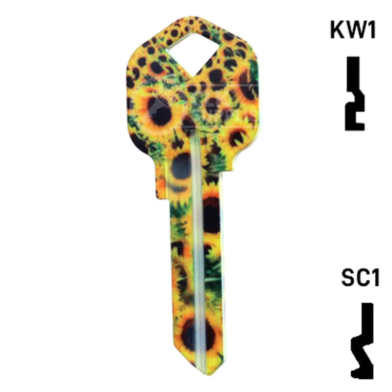 Happy Keys- Sunflowers Key (Choose Keyway) - Image 24