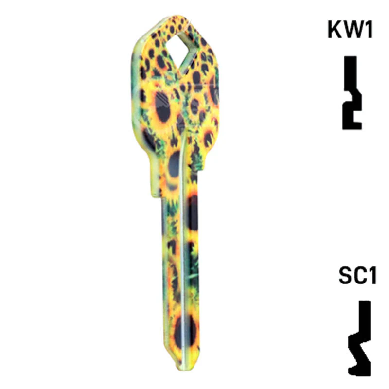 Happy Keys- Sunflowers Key (Choose Keyway) - Image 5