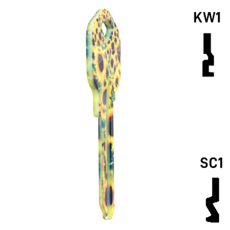 Happy Keys- Sunflowers Key (Choose Keyway) - Image 6