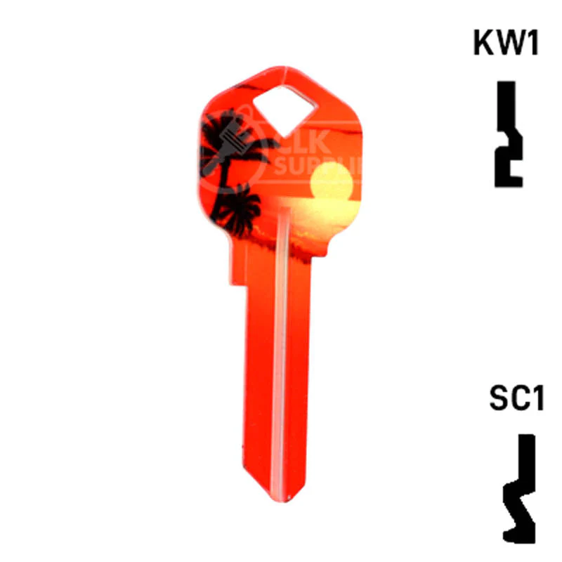 Happy Keys- Sunset Key (Choose Keyway) - Image 2
