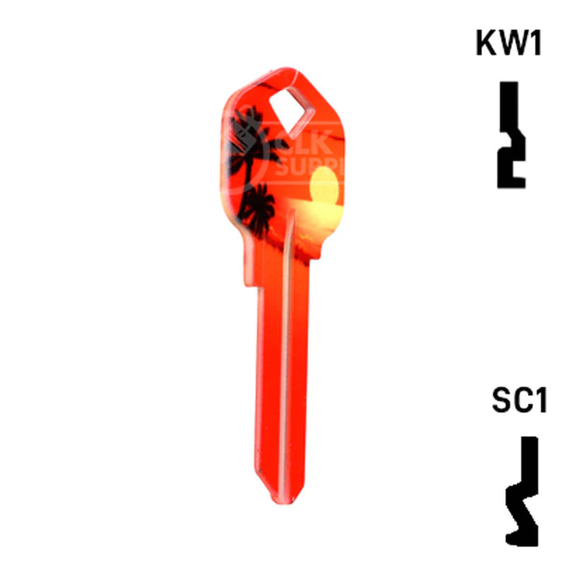 Happy Keys- Sunset Key (Choose Keyway) - Image 4