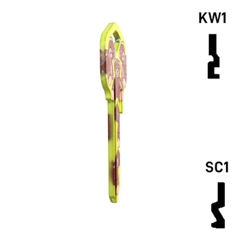 Happy Keys- Teddy Bear Key (Choose Keyway) - Image 18