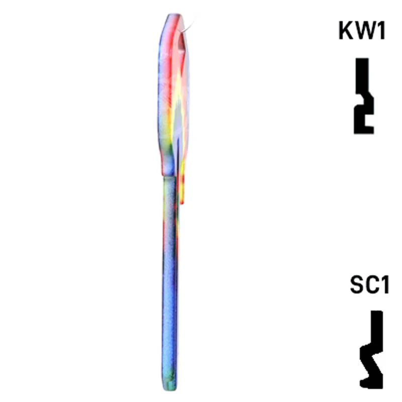 Happy Keys- Tie-Dye Key (Choose Keyway) - Image 18