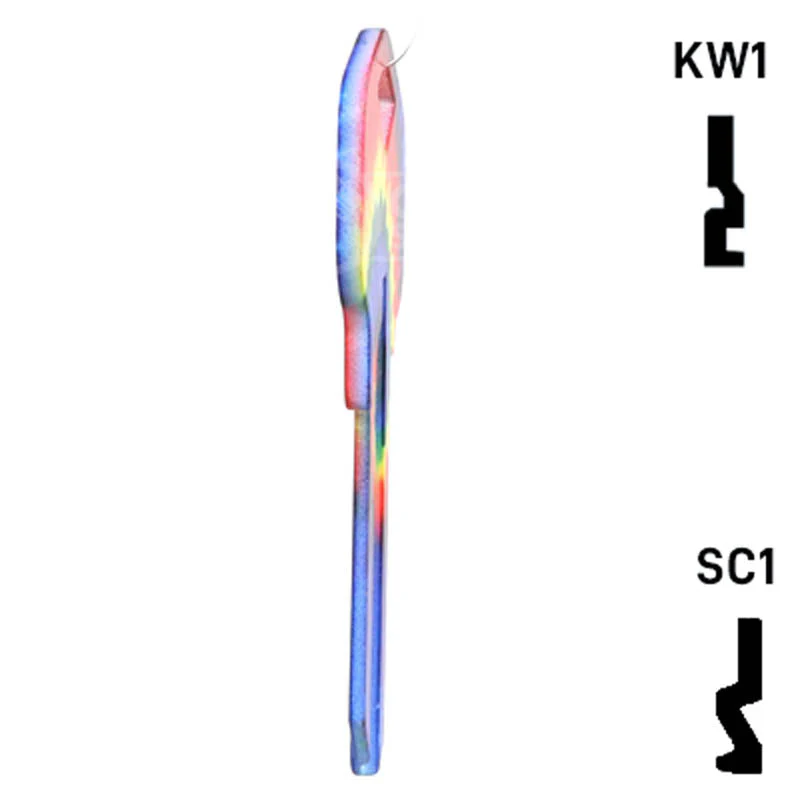 Happy Keys- Tie-Dye Key (Choose Keyway) - Image 6