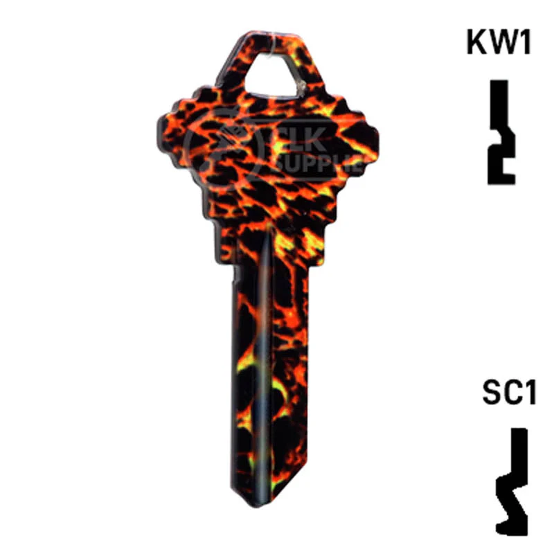 Happy Keys- Tiger Print Key (Choose Keyway) - Image 15