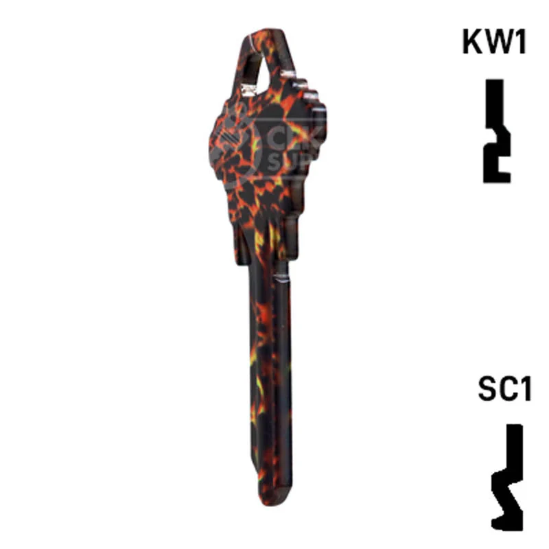 Happy Keys- Tiger Print Key (Choose Keyway) - Image 21
