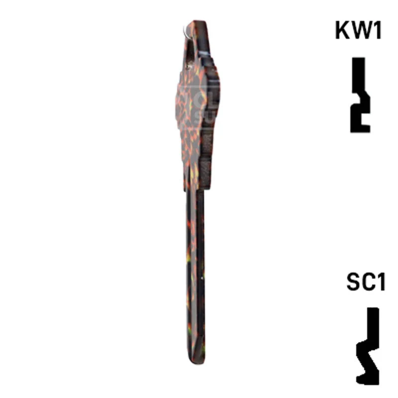 Happy Keys- Tiger Print Key (Choose Keyway) - Image 8
