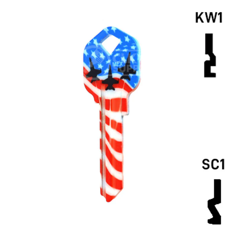 Happy Keys- US Salute Key (Choose Keyway) - Image 11