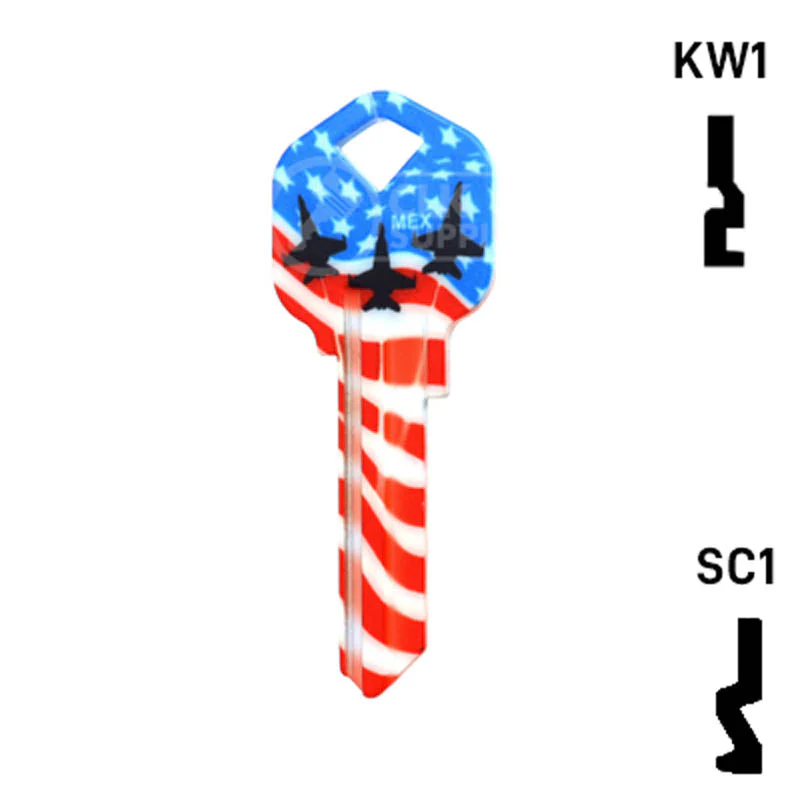 Happy Keys- US Salute Key (Choose Keyway) - Image 12