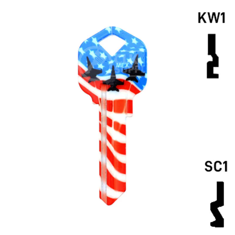 Happy Keys- US Salute Key (Choose Keyway) - Image 13