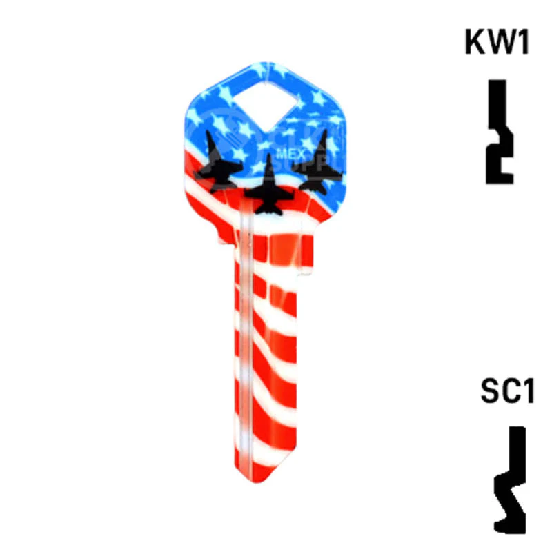 Happy Keys- US Salute Key (Choose Keyway) - Image 14