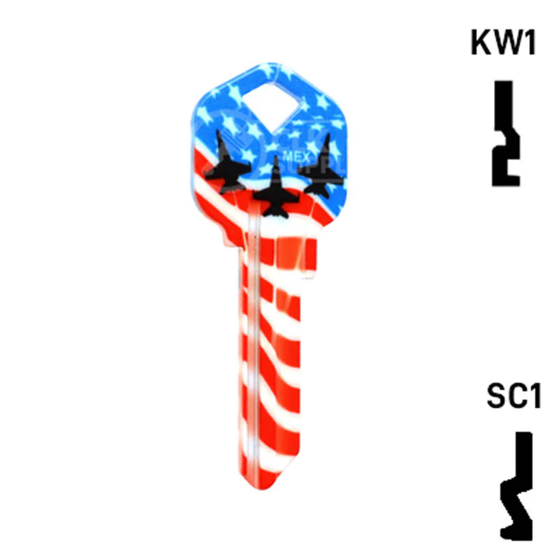 Happy Keys- US Salute Key (Choose Keyway) - Image 15