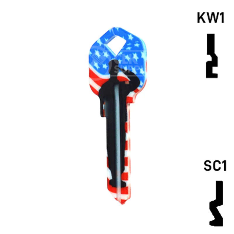 Happy Keys- US Salute Key (Choose Keyway) - Image 23