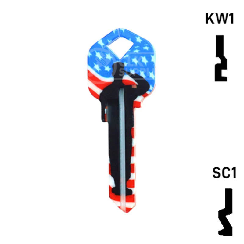 Happy Keys- US Salute Key (Choose Keyway) - Image 24