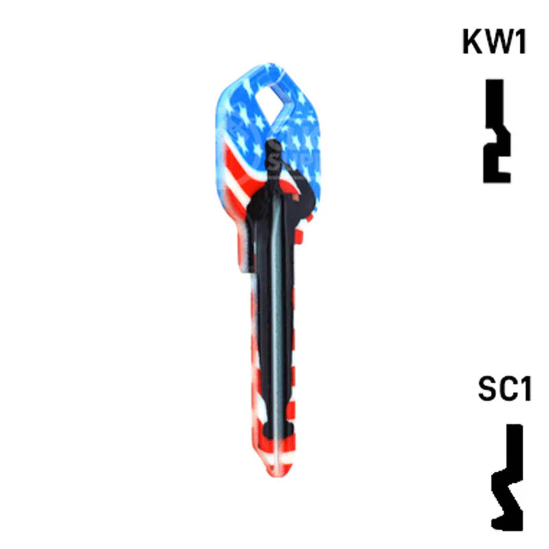 Happy Keys- US Salute Key (Choose Keyway) - Image 5