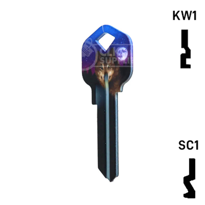 Happy Keys- Wolf Key (Choose Keyway) - Image 23