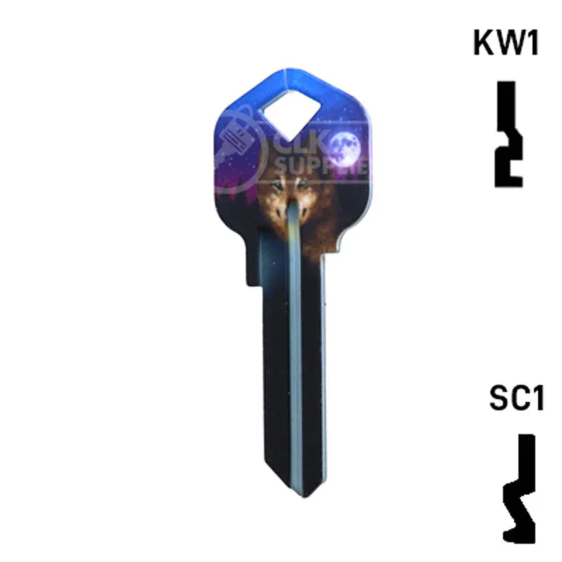Happy Keys- Wolf Key (Choose Keyway) - Image 24