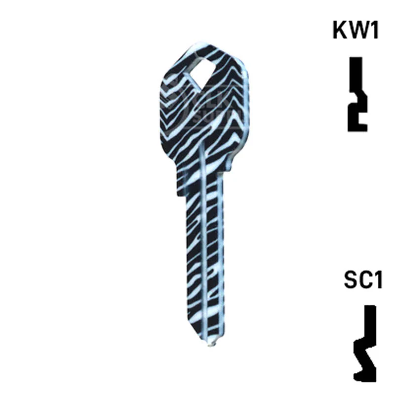 Happy Keys- Zebra Key (Choose Keyway) - Image 22