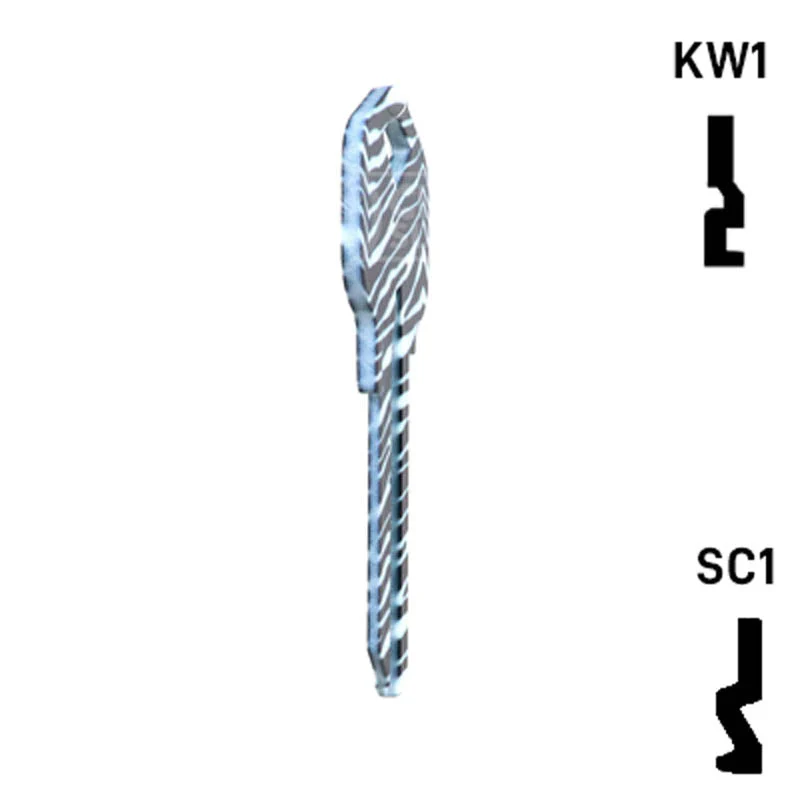 Happy Keys- Zebra Key (Choose Keyway) - Image 6